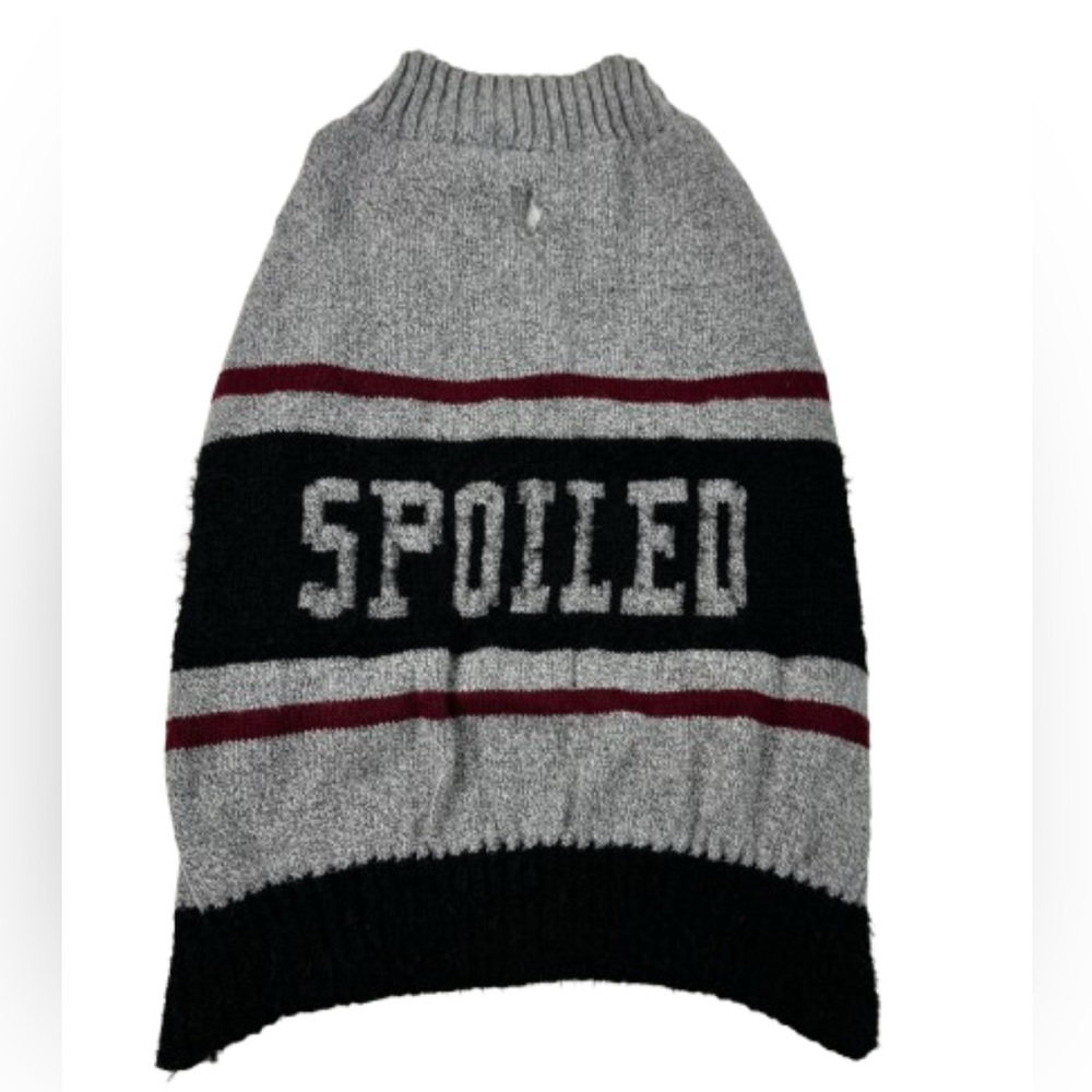 Gray and Black Dog Sweater